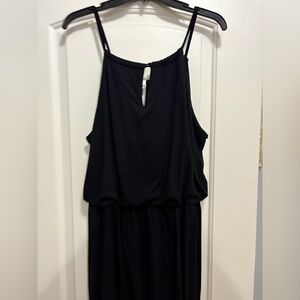 Elegant Black Long  Dress